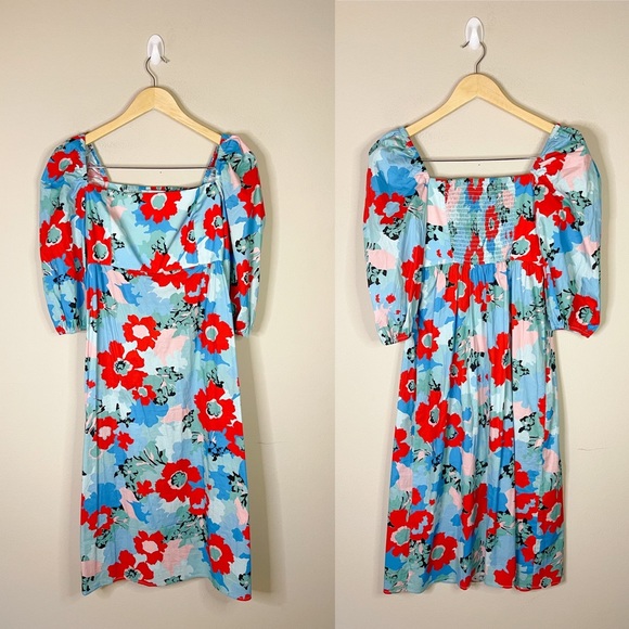 Tuckernuck | Floral Amaryllis Midi Dress Size: Medium - Picture 3 of 8